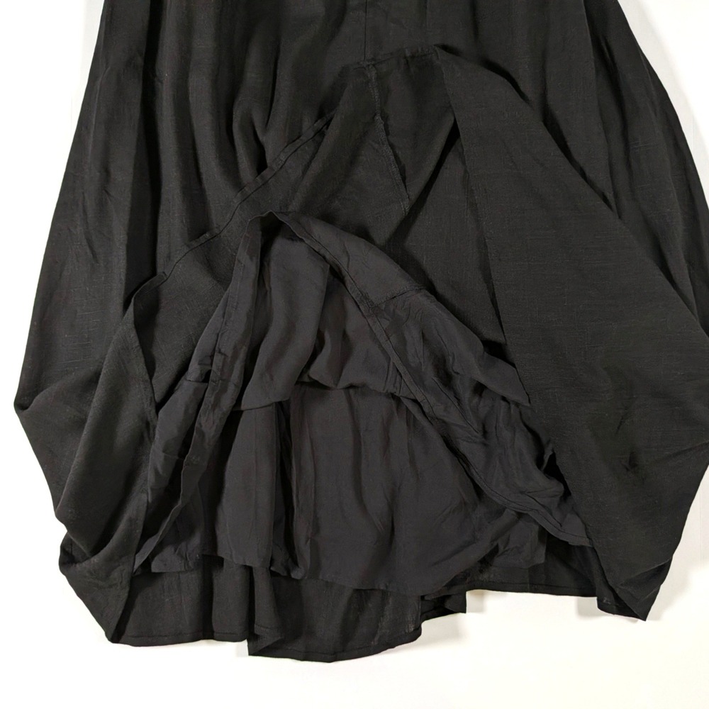 Petal & Pup Kayt Strapless Dress Black Maxi Linen Blend Size XS NWT - Picture 9 of 13